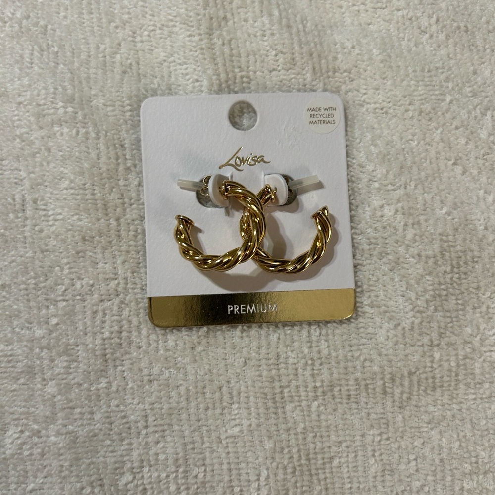 Lovisa Gold Twisted Hoop Earrings